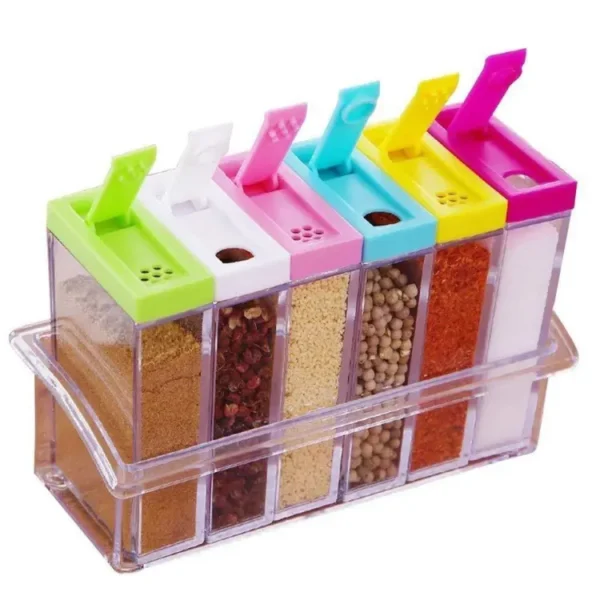 6-Piece Spice Jar Dispenser Set