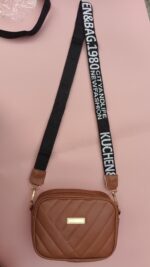 PU Leather Square Shoulder Bag – Black - Image 14