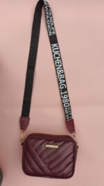 PU Leather Square Shoulder Bag – Black - Image 3