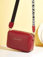 PU Leather Crossbody Bag – Black - Image 11