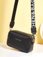 PU Leather Crossbody Bag – Black - Image 10