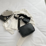 Girls PU Leather Crossbody Bag – Black - Image 8