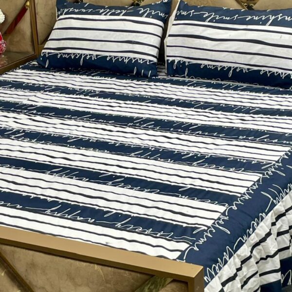 Luxury 3-Pcs Double Bed Bedsheet Set