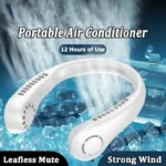 Mini USB Hanging Neck Fan – Portable