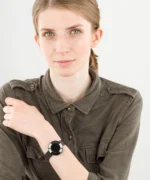 Ladies Smart Watch with Mesh Strap (Black) - Image 4