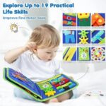 Reusable Montessori Busy Book for Toddlers (4 Pages) - Image 6