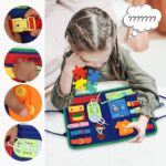 Reusable Montessori Busy Book for Toddlers (4 Pages) - Image 2