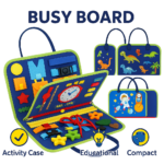 Reusable Montessori Busy Book for Toddlers (4 Pages) - Image 3