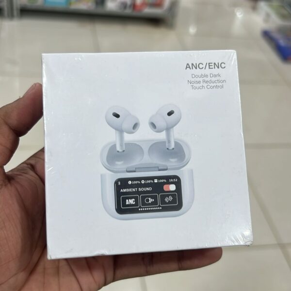 A9 Pro AirPods – Wireless LCD Earbuds (Black)