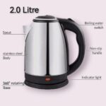 Electric Kettle 2.0L – Stainless Steel - Image 3