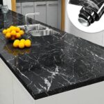 Self-Adhesive Black Marble Sheet – 60x200 cm