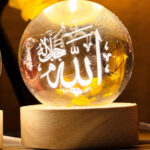 3D Arabic Crystal Night Lamp – Islamic Table Light - Image 3