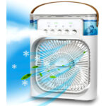 4-in-1 Portable USB Humidifier Fan with 7-Color Light - Image 8