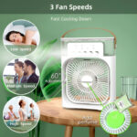 4-in-1 Portable USB Humidifier Fan with 7-Color Light - Image 15