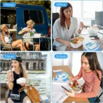 Waterproof Portable Electric Heating Lunch Box(random color) - Image 2